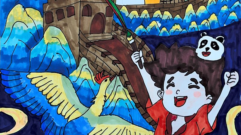 8_Year_Old_Chinese_Artist_s__My_Chinese_Dream__Wins_Third_Prize_in_Global_Art_Project