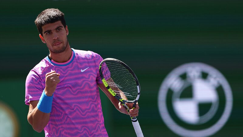 Alcaraz_Advances_to_Indian_Wells_Quarters_Swiatek_Set_to_Face_Wozniacki - Khabar Asia Alcaraz Advances to Indian Wells Quarters; Swiatek Set to Face Wozniacki