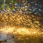 Ancient Molten Iron Show Lights Up Wuzhou's Night Sky