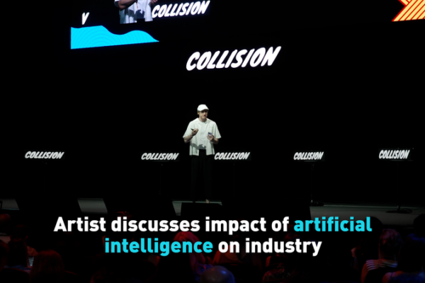 Artist Timothy Goodman Explores AI’s Influence on Art at Collision 2024 Artist Timothy Goodman Explores AI's Influence on Art at Collision 2024 video poster
