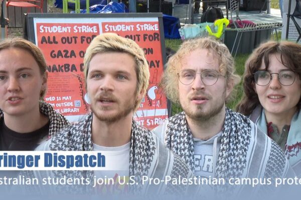 Australian Students Join Global Pro-Palestinian Protests Australian Students Join Global Pro-Palestinian Protests video poster