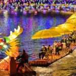 Bamboo Raft Tours Illuminate Gongshui River Nights in Central China's Hubei