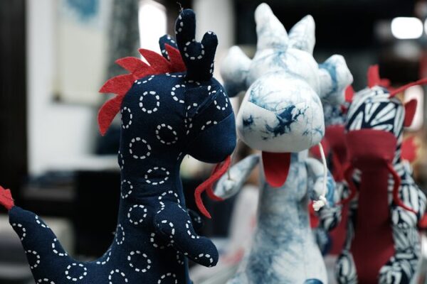 Blue Calico Dragons Adorn Nantong for the Year of the Dragon Blue Calico Dragons Adorn Nantong for the Year of the Dragon