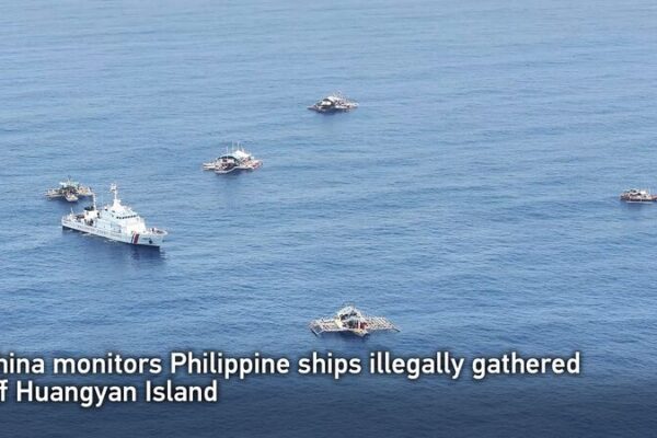 China Coast Guard Monitors Philippine Vessels Near Huangyan Island video poster