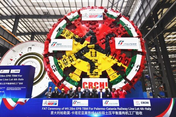 China Exports Homegrown Tunnel-Boring Machine to Italy for Sicilian Rail Project China Exports Homegrown Tunnel-Boring Machine to Italy for Sicilian Rail Project