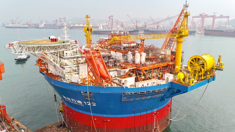 China Installs Asia's First Cylindrical Floating Oil Production Facility