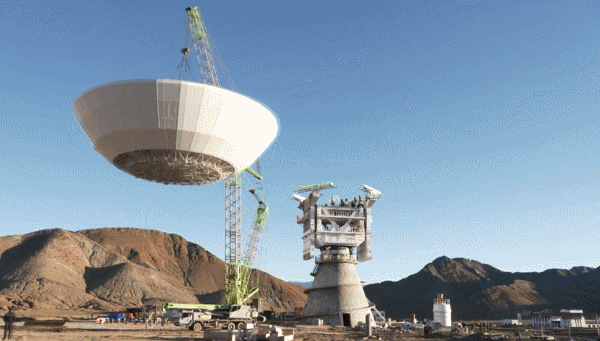 China Installs Main Antenna of 40-Meter Radio Telescope in Xizang China_Installs_Main_Antenna_of_40_Meter_Radio_Telescope_in_Xizang