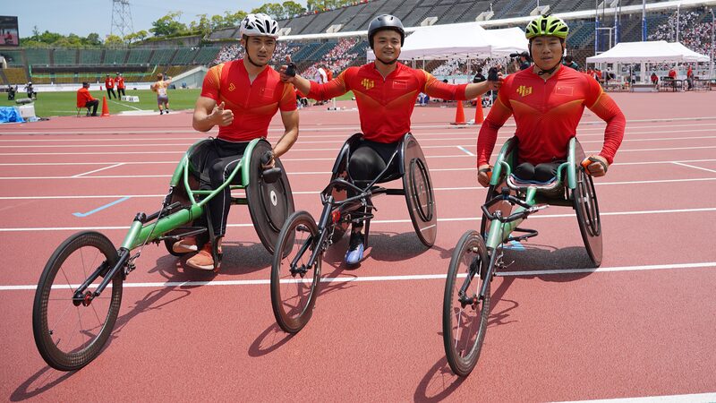 China Sweeps Men's 400m T54 Medals at Para Athletics World Championships