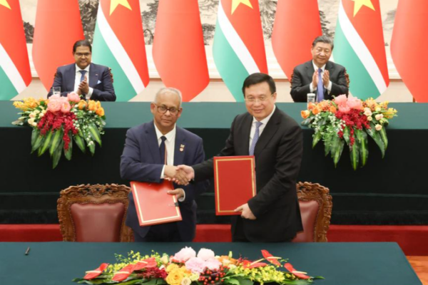 China and Suriname Strengthen Ties with New Cooperation Agreement China and Suriname Strengthen Ties with New Cooperation Agreement
