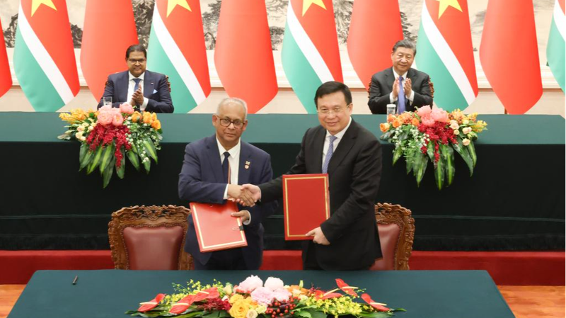 China and Suriname Strengthen Ties with New Cooperation Agreement