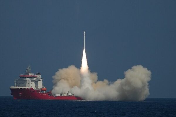 China_s_CERES_1_Rocket_Launches_Six_Satellites_from_Sea