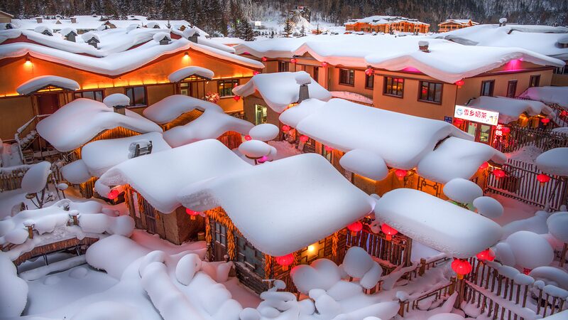 China_s_Snow_Town_Becomes_Winter_Wonderland_for_Tourists