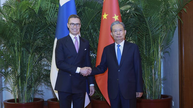 China_s_Top_Legislator_Zhao_Leji_Meets_Finnish_President_Alexander_Stubb_in_Beijing