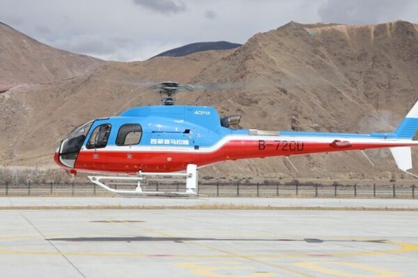 China’s AC311A Helicopter Soars in Successful Plateau Sling-Load Test in Lhasa China's AC311A Helicopter Soars in Successful Plateau Sling-Load Test in Lhasa