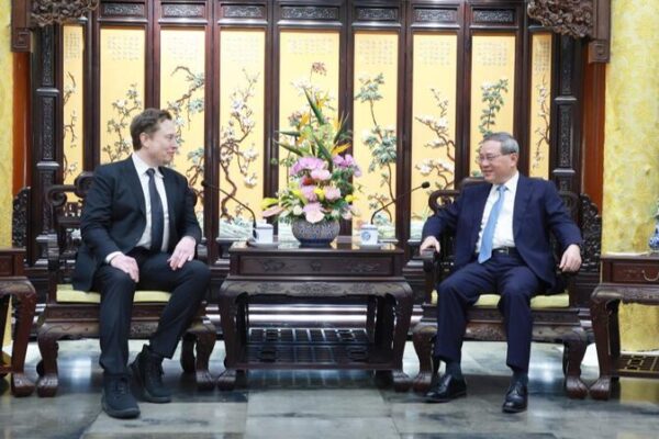China's Premier Li Qiang Assures Elon Musk of Continued Openness to Foreign Enterprises