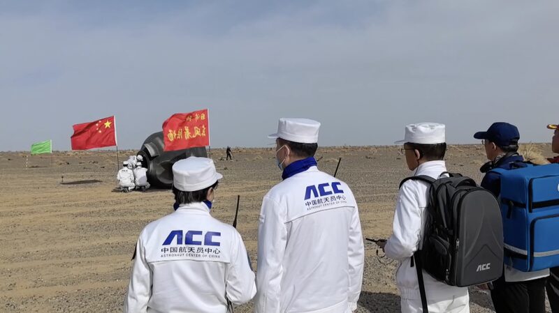 Chinas_Shenzhou-17_Crew_Prepares_for_Return_with_Final_Rehearsal_in_Gobi_Desert_poster - Khabar Asia China's Shenzhou-17 Crew Prepares for Return with Final Rehearsal in Gobi Desert video poster