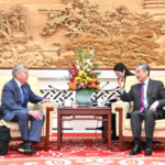 Chinese Foreign Minister Wang Yi Meets Harvard's Graham Allison in Beijing