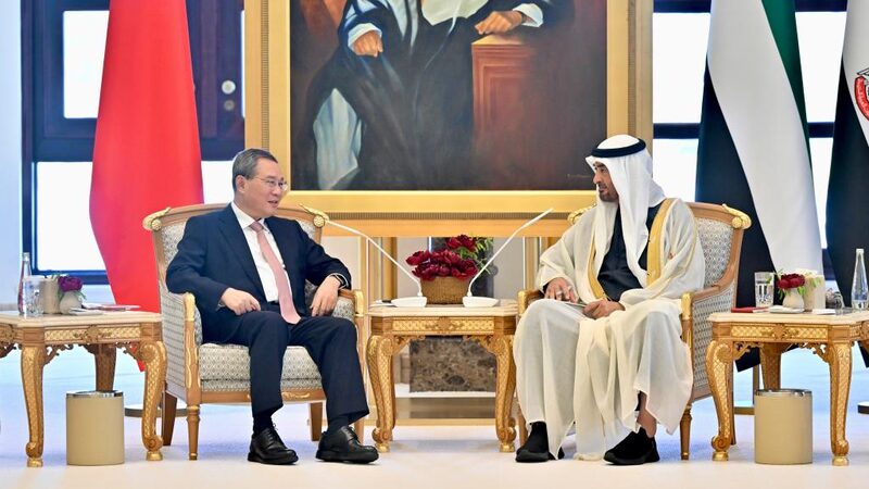 Chinese_Premier_Li_Qiang_and_UAE_President_Discuss_Accelerating_China_GCC_Free_Trade_Agreement