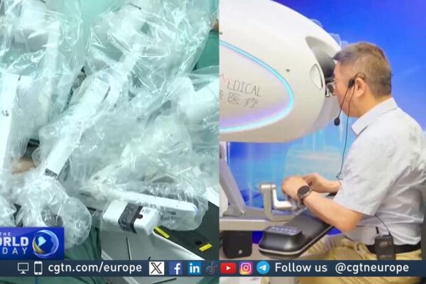 Chinese Surgeon Performs World-First Remote Robotic Surgery from Rome to Beijing Chinese Surgeon Performs World-First Remote Robotic Surgery from Rome to Beijing video poster