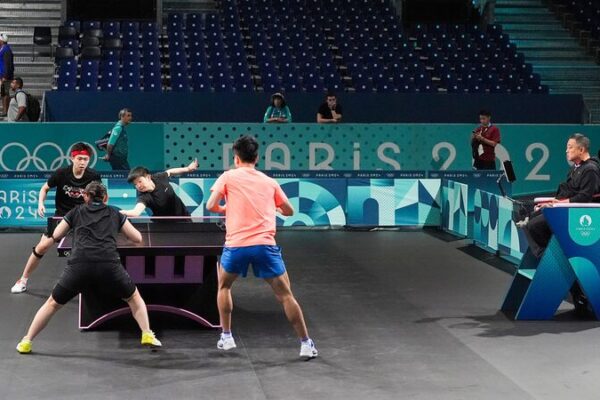 Chinese Table Tennis Team Trains at Paris 2024 Olympic Venue Ahead of Summer Games Chinese_Table_Tennis_Team_Trains_at_Paris_2024_Olympic_Venue_Ahead_of_Summer_Games video poster