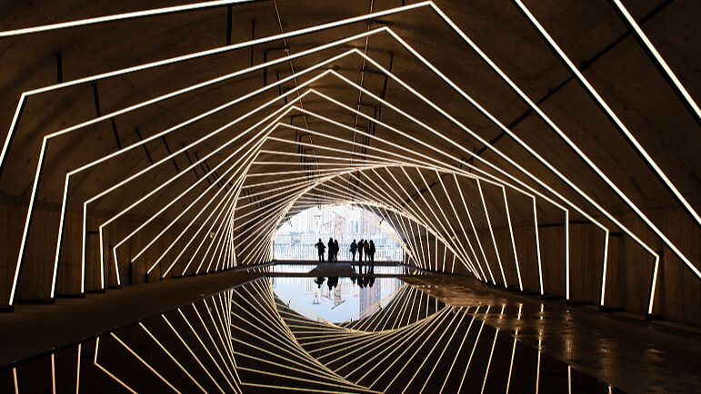 Chongqing's Futuristic Time Tunnel Transforms Urban Space