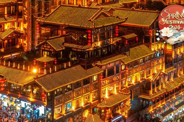 Chongqing’s Hongya Cave: A Blend of Tradition and Modernity Illuminated at Night Chongqing's Hongya Cave: A Blend of Tradition and Modernity Illuminated at Night video poster