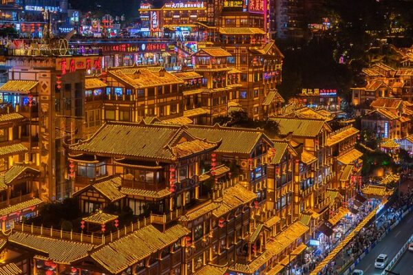 Chongqing’s Hongya Cave: A Nighttime Wonder Illuminating the Yangtze River Chongqing's Hongya Cave: A Nighttime Wonder Illuminating the Yangtze River video poster
