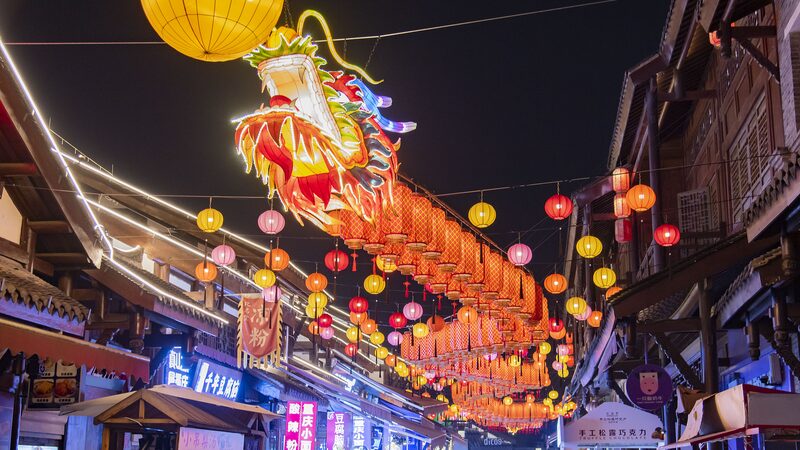 Ciqikou_Ancient_Town_in_Chongqing_Illuminated_for_Spring_Festival - Khabar Asia Ciqikou_Ancient_Town_in_Chongqing_Illuminated_for_Spring_Festival
