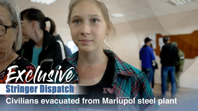 Civilians Evacuated from Mariupol Steel Plant Share Harrowing Journey to Safety video poster