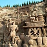 Colossal Mountain Mural Depicts North China's Cizhou Kiln Heritage