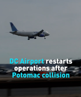 D.C. Airport Resumes Operations After Fatal Potomac Collision D_C__Airport_Resumes_Operations_After_Fatal_Potomac_Collision video poster