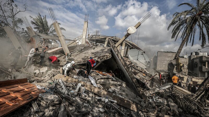 Death Toll Rises in Palestine-Israel Conflict as Communications Blackout Hampers Rescue Efforts video poster