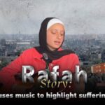 Displaced Gazan Student Sings for Peace Amid Ongoing Conflict video poster