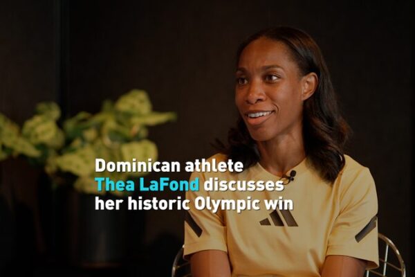 Dominica’s Thea LaFond Makes Olympic History with Triple Jump Gold Dominica_s_Thea_LaFond_Makes_Olympic_History_with_Triple_Jump_Gold video poster