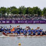 Dragon Boats Slice Through Waves at 2024 Race in Yancheng City video poster