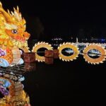 Dragon Lanterns Illuminate Wuhan's Happy Valley Ahead of Chinese New Year