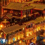 Enchanting Night Views of Chongqing's Hongya Cave video poster