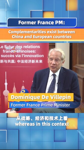 Ex-French PM De Villepin Calls for Reciprocity in China-Europe Economic Relations video poster