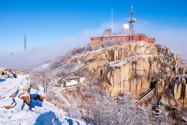 Experience the Snowy Beauty of Mount Tai in East China Shandong Province video poster