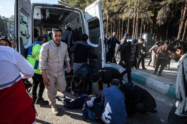 Explosions at Soleimani Memorial in Iran Kill Dozens, Hundreds Injured Explosions at Soleimani Memorial in Iran Kill Dozens, Hundreds Injured video poster