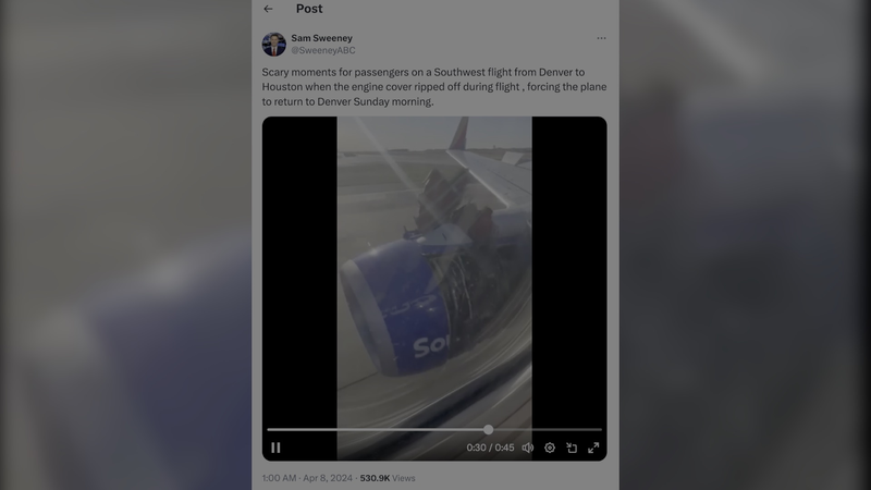 FAA_Investigates_Boeing_737_Engine_Cover_Loss_on_Southwest_Flight - Khabar Asia FAA Investigates Boeing 737 Engine Cover Loss on Southwest Flight