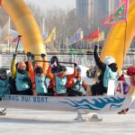 First Ice Dragon Boat Competition Unveils in Daqing