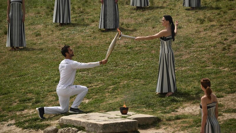 First_Olympic_Torch_Lit_in_Olympia_Marking_Countdown_to_Paris_2024_Games - Khabar Asia First Olympic Torch Lit in Olympia, Marking Countdown to Paris 2024 Games