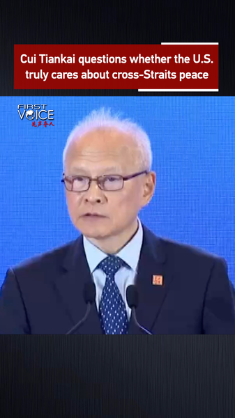 Former Chinese Ambassador Cui Tiankai Questions U.S. Commitment to Cross-Strait Peace video poster