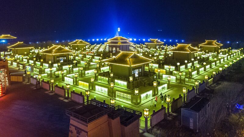 Gansus_Wulan_Ancient_Town_Shines_Bright_Ahead_of_Lantern_Festival - Khabar Asia Gansu's Wulan Ancient Town Shines Bright Ahead of Lantern Festival