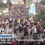 Gazans Flee South on Foot Amid Intensifying Strikes and Fuel Shortages video poster