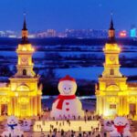 Giant Snowman Lights Up Harbin's Winter Wonderland video poster