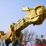 Golden Dragon Comes to Life at Beijing's Old Summer Palace Ahead of Year of the Dragon