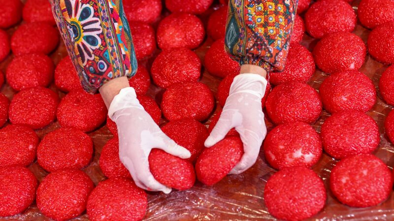 Guizhou's Dong Villagers Embrace Red Ciba Tradition Ahead of Chinese New Year