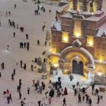 Harbin's St. Sophia Cathedral Transforms into Winter Wonderland Amid Snowstorm